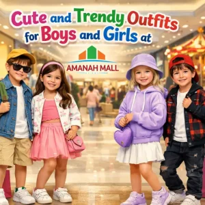 Cute and Trendy Outfits for Boys and Girls at Amanah Mall